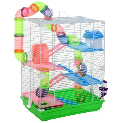 5-Tier Hamster Cage - Complete Habitat with Tunnels
