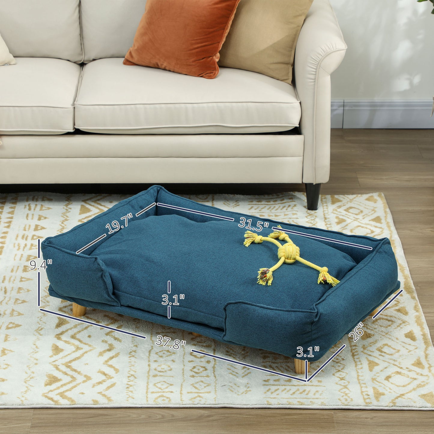 Dog Couch - Raised Elevated Bed for Large Dogs