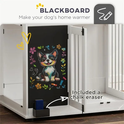 Furniture Dog Crate with Storage - Large Side Table Kennel