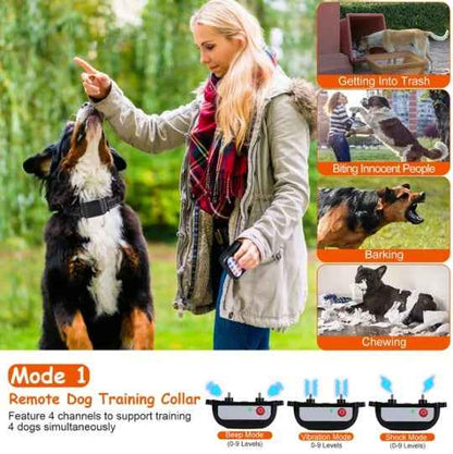 Dog Wireless Fence + Training Collar - 990ft Range Waterproof - Purrfect Pet Haven