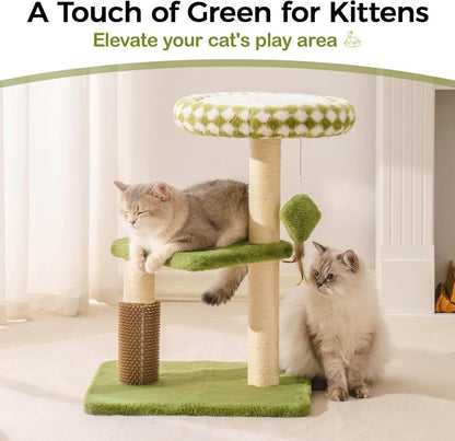 Cat Tree Tower For Indoor Cats - Large Multi-Level Scratching Post With Washable Perch