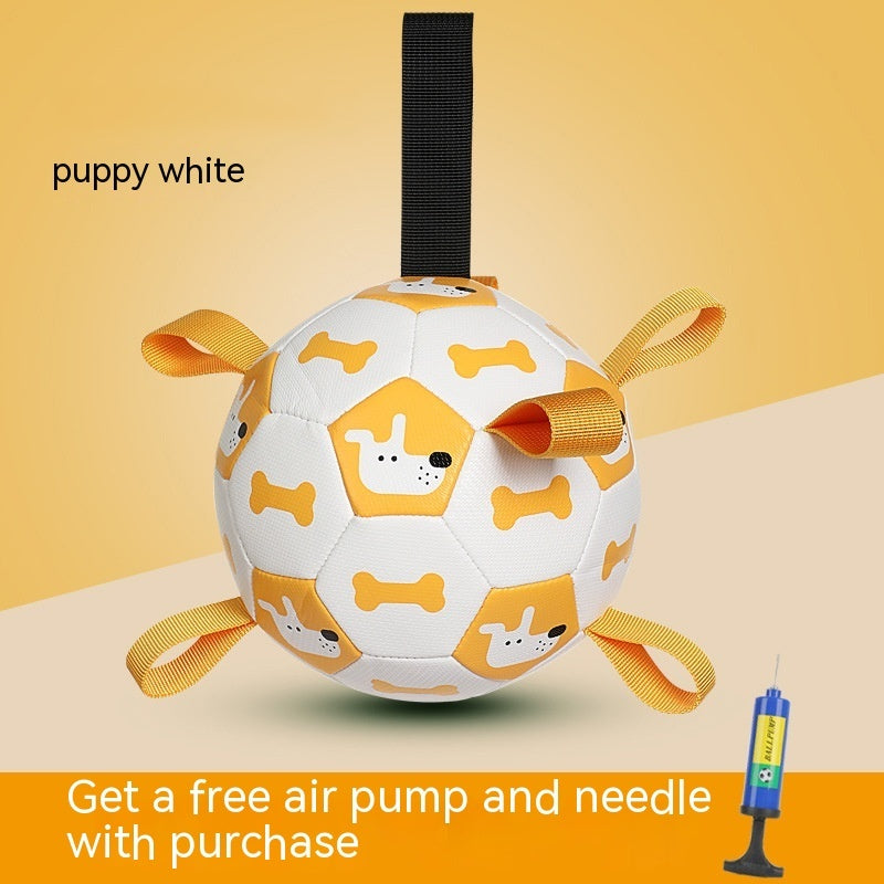 Dog Soccer Ball - Interactive Toy with Cute Prints - Purrfect Pet Haven