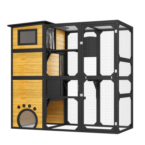 Outdoor Cat Catio - 4-Tier Window Enclosure by GO