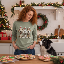 Comfort Colors Whimsy Holiday Pups - Sandstone - Holiday Baking