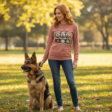 Comfort Colors Whimsy Pup Cups Long Sleeve - Terracotta - Lifestyle