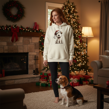 Comfort Colors Whimsy Santa Hat Hoodie - Ivory - Holiday Lifestyle