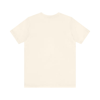 Printify cream unisex T Shirt back view plain tee mockup for Spooky Pet Shirt design