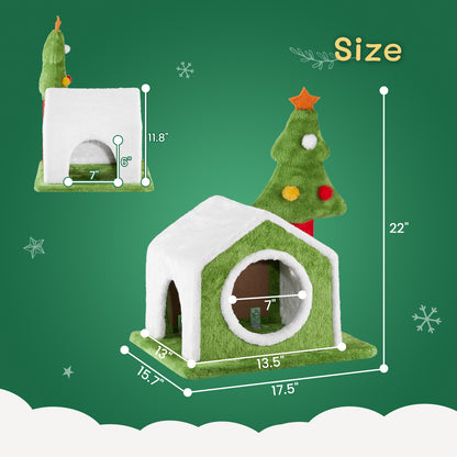 Cat House Christmas Tree - Cat Climbing Frame