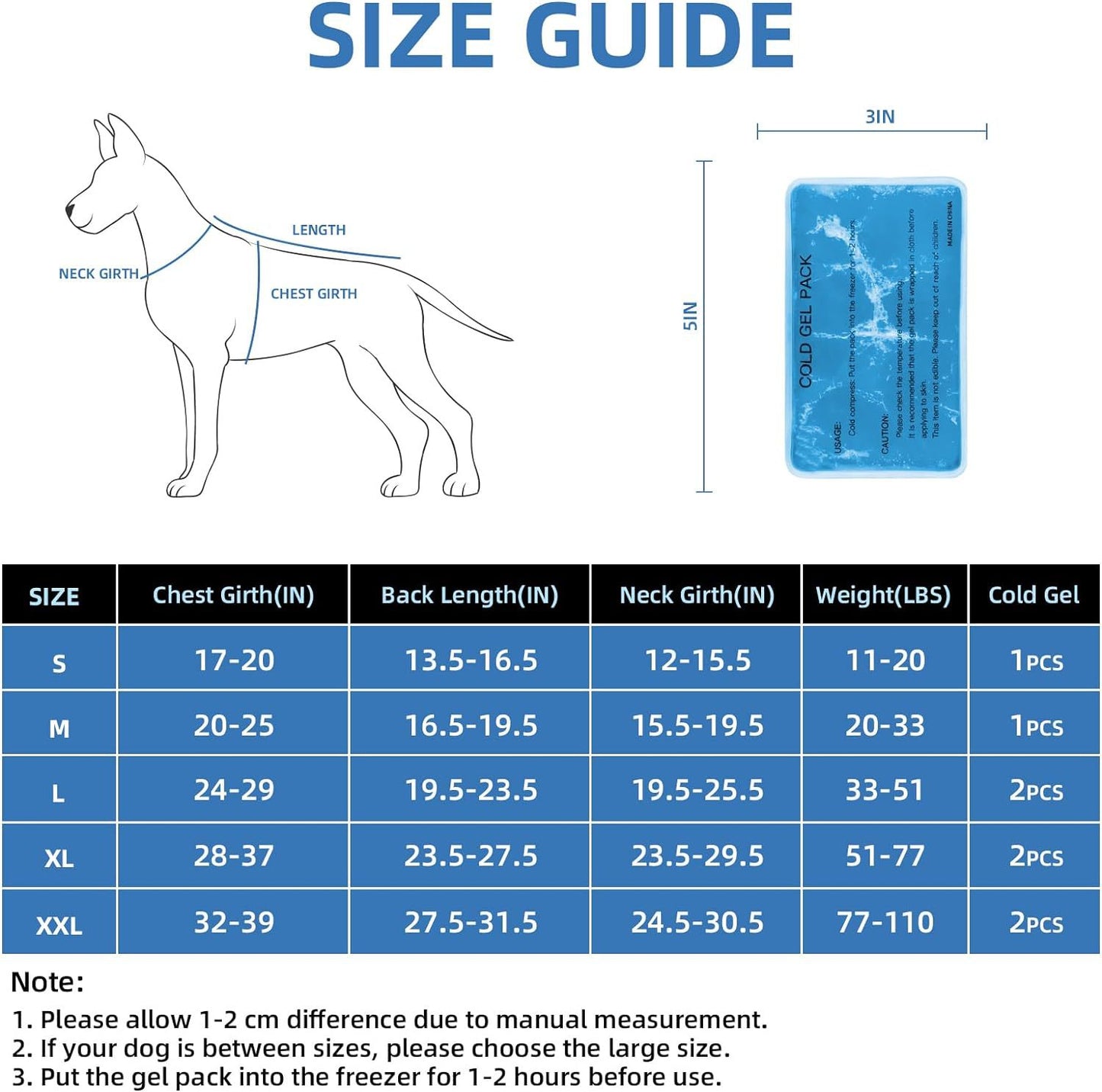 Dog Cooling Vest With Ice Packs, Reflective Adjustable Cooling Vest For Dogs With Leash Ring For Hot Weather Cooling Harness For Large Medium Dogs Grey