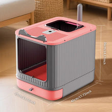 Cat Litter Box Enclosed Dual Entry - Drawer Tray Odor Free