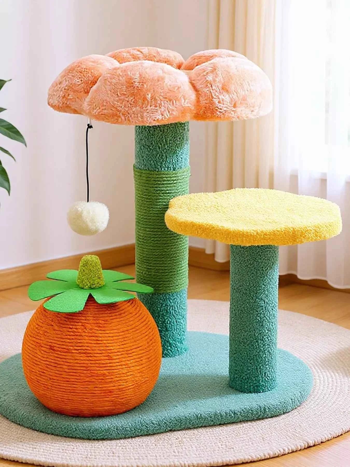 Soft Plush Cat Scratching Post