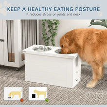 Elevated Dog Bowls - Slow Feeder with Storage for Large Dogs - Purrfect Pet Haven
