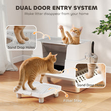 Cat Litter Box - XL Stainless Steel Enclosed with Scoop