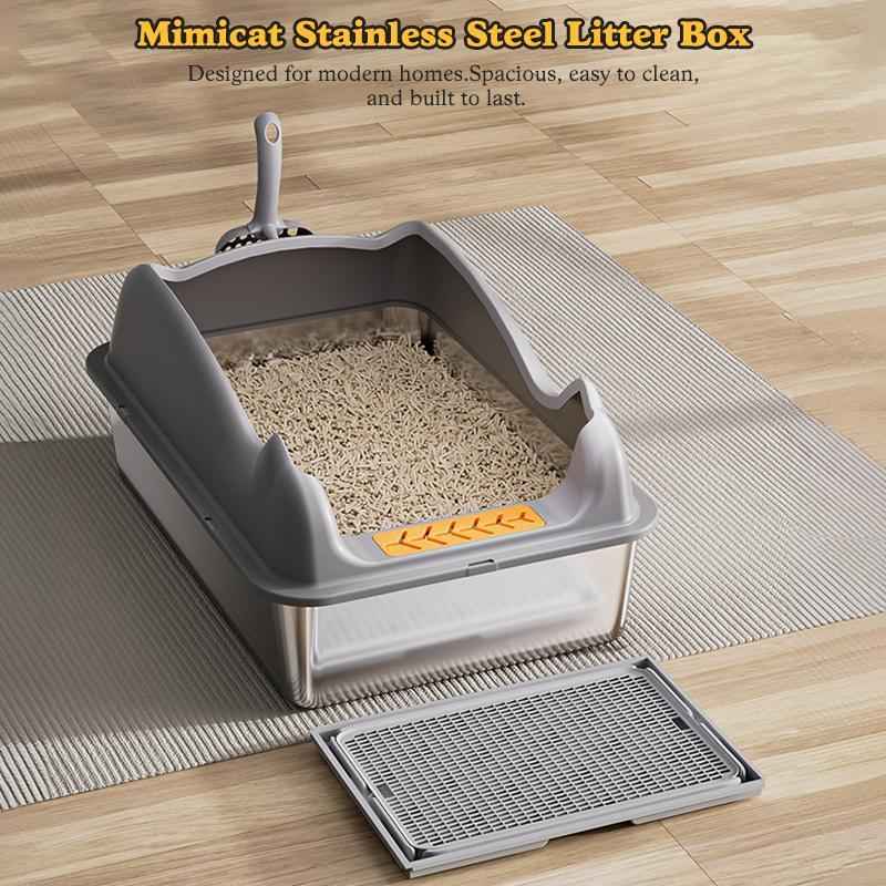Stainless Steel Cat Litter Box - Large Rust-Free - Purrfect Pet Haven