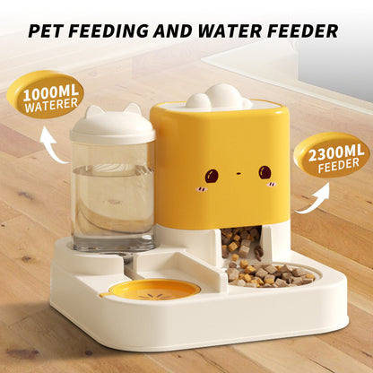 Cloud Ears Pet Bowl - 2-in-1 Food & Water Feeder for Travel - Purrfect Pet Haven