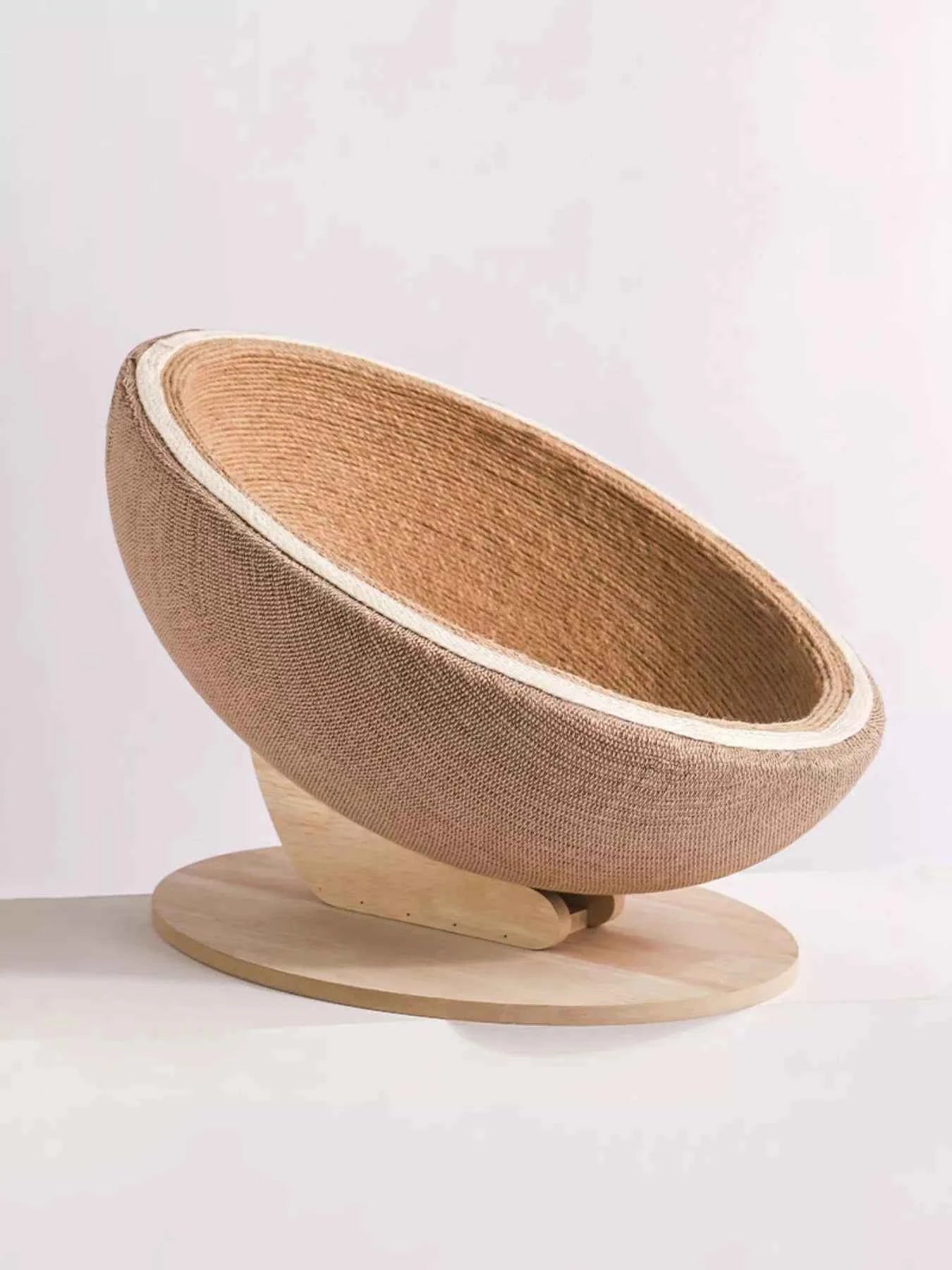 Cat Scratcher Nest Bed - Semi-enclosed with Hemp Rope