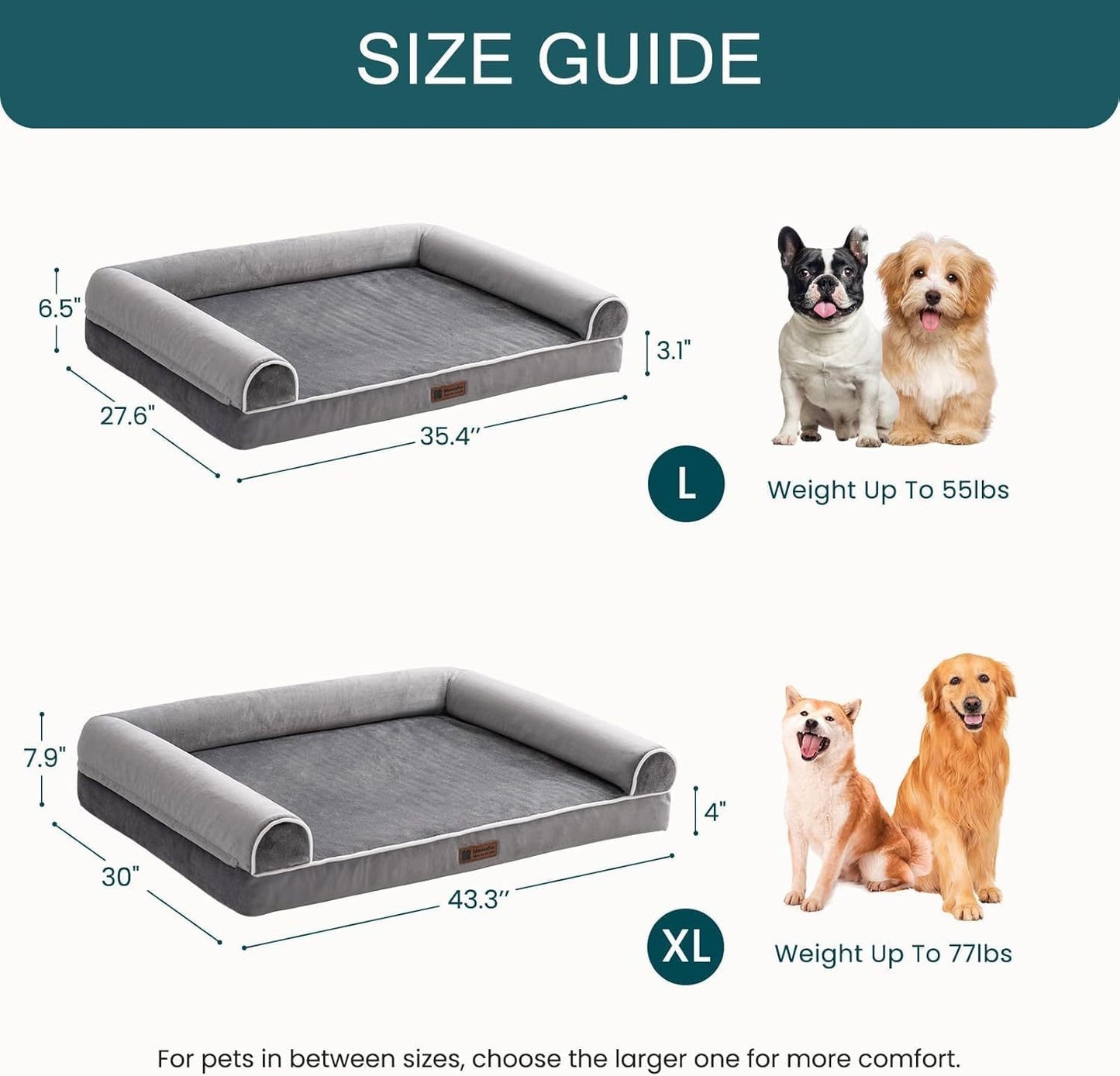 Orthopedic Dog Bed - XL Large Dogs