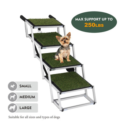 Foldable Dog Ramp for Cars - Portable Stairs for Large Dogs 250lbs - Purrfect Pet Haven
