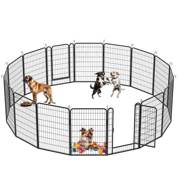 16 Piece Heavy Duty Metal Pet Sports Fence - Exercise Playpen