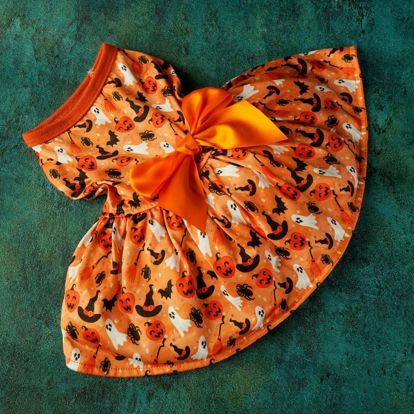 Elegant Halloween Pet Party Dress - Festive Costume Outfit