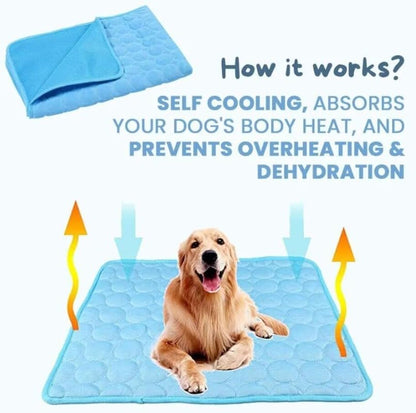 Chill Out: Pet Ice Silk Cooling Pad for Summer Comfort