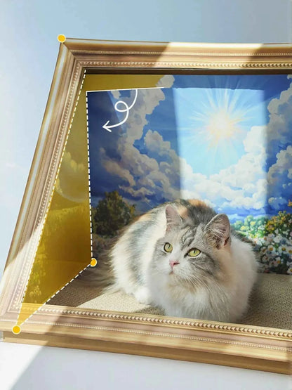 Cat Scratcher Nest - Unique Artistic Frame Look