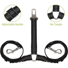 Double-ended Traction Rope Pet Car Seat Belt - Secure Two Pets