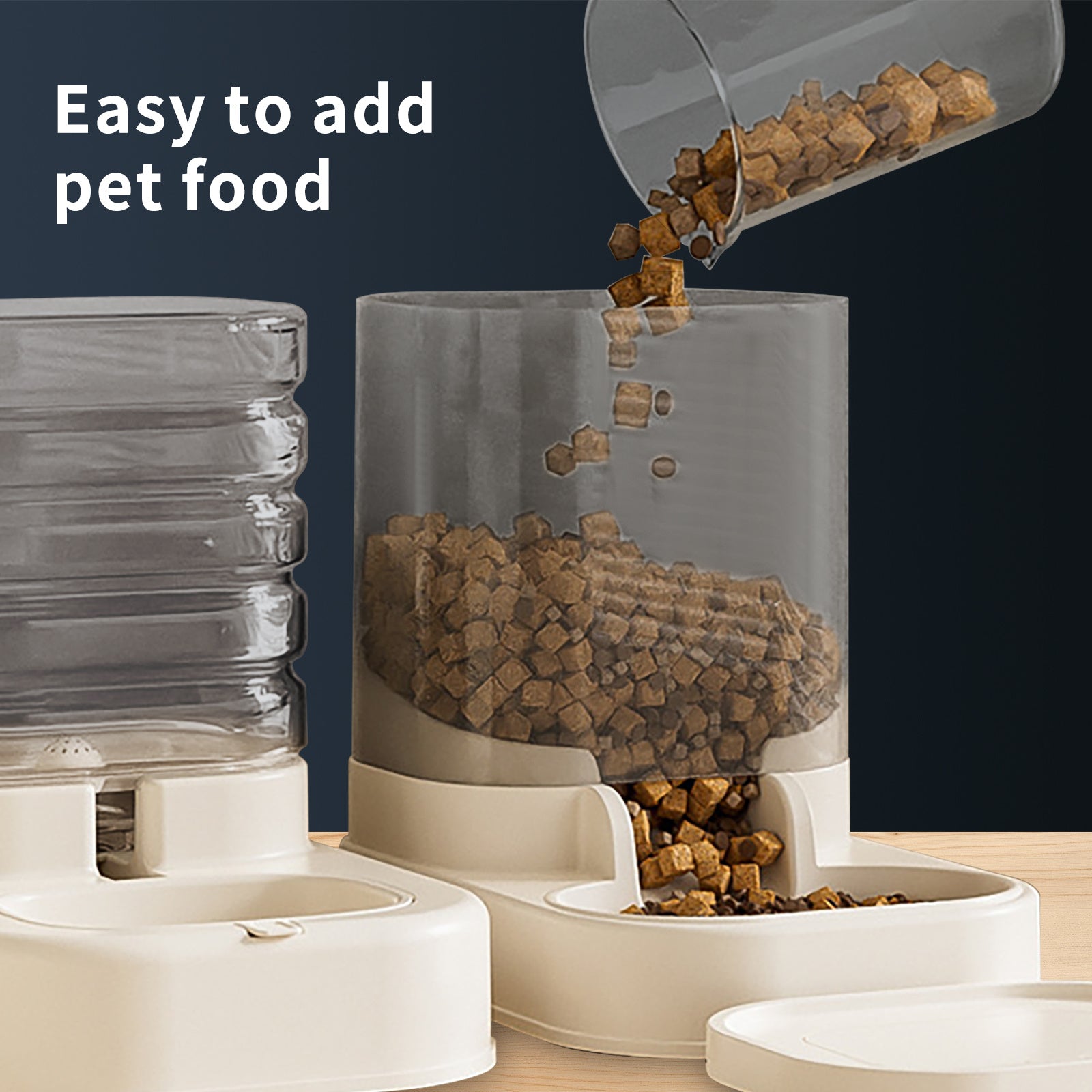 Pet Food & Water Dispenser - Automatic Self-Refilling - Purrfect Pet Haven