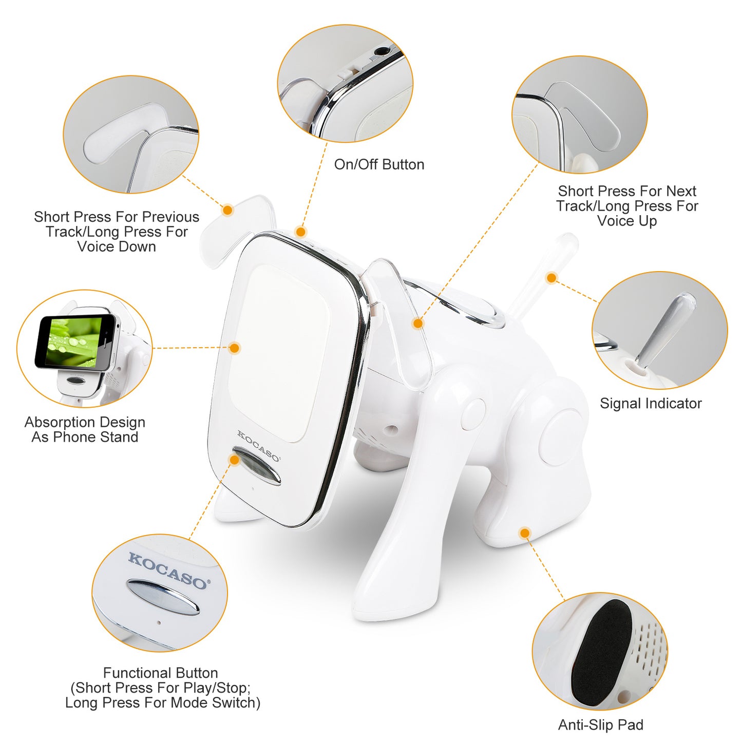 Cute Puppy Dog Wireless Speaker - Portable Bluetooth Music Player