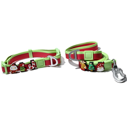 DIY Pet Leash Set - Dual-Color Embossed with 12 Accessories