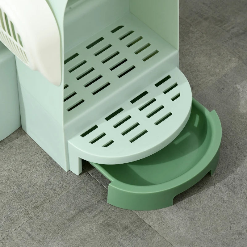 Cat Litter Box - Enclosed Space Capsule with Scoop - Purrfect Pet Haven