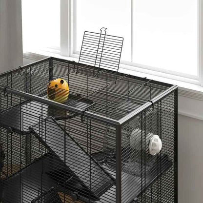 Large Hamster Cage - 4 Tier Deep Tempered Glass Bottom