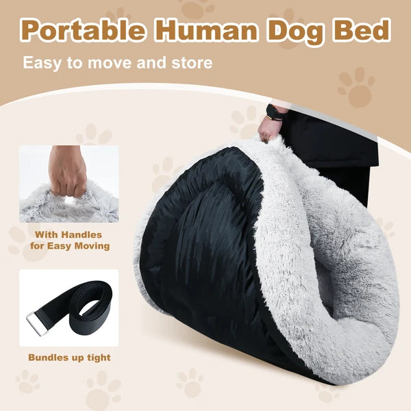 Dog Bed - Large Washable with Handles & Non-Slip