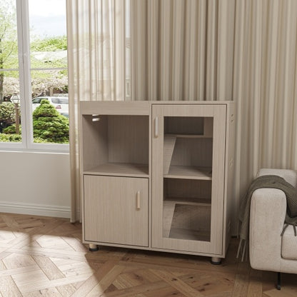 4-Tier Wooden Guinea Pig Cage - Multi-Level Habitat