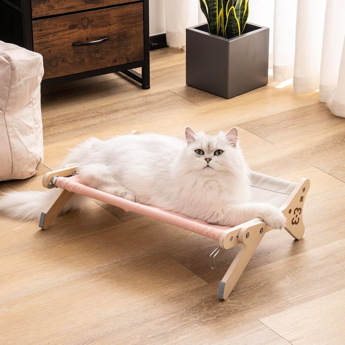 Cat Window Perch & Hammock - Adjustable 2-in-1 Sunbathing Seat For Indoor Cats