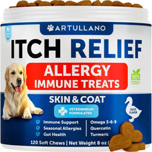 Dog Allergy Relief Chews - 120 Count with Fish Oil