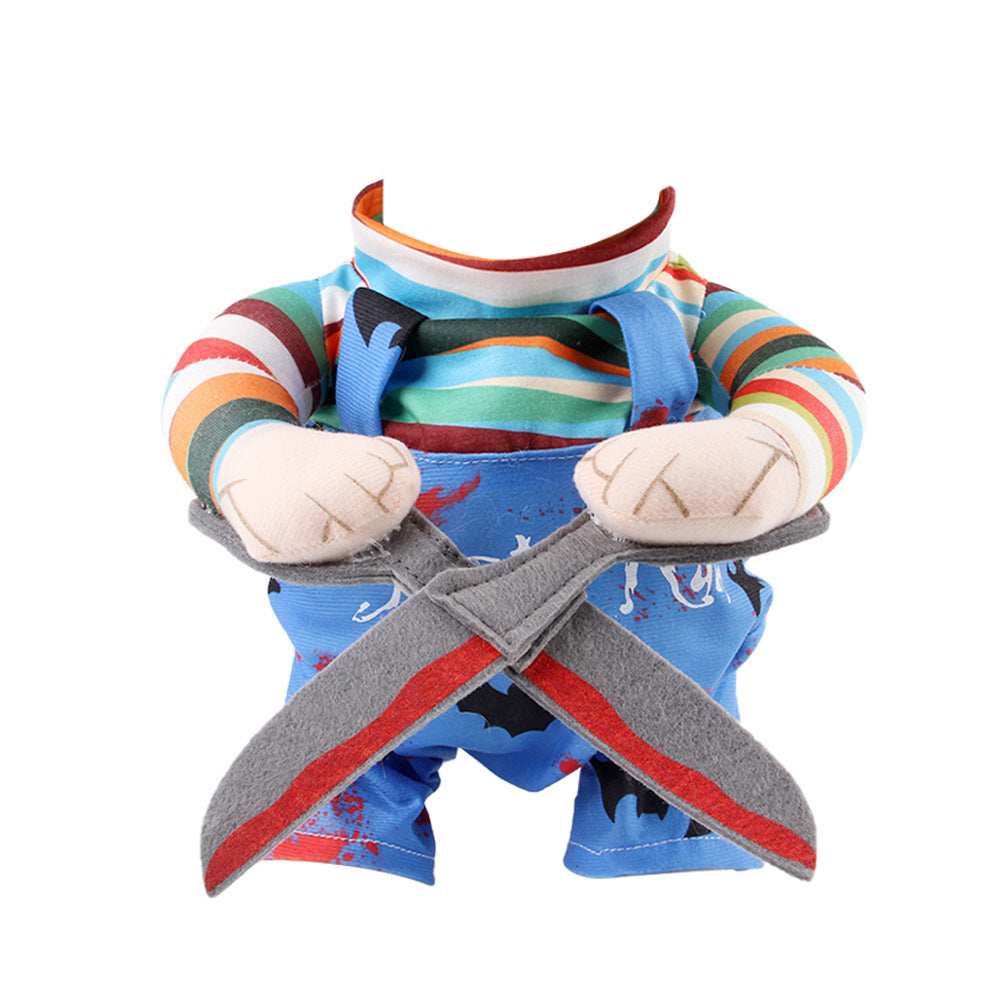 Adjustable Pet Halloween Costume - Funny Character Suit with Straps