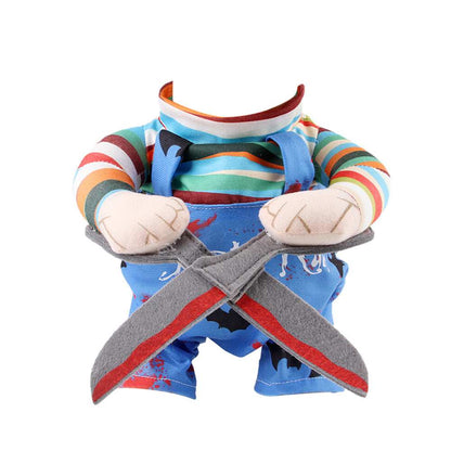 Adjustable Pet Halloween Costume - Funny Character Suit with Straps