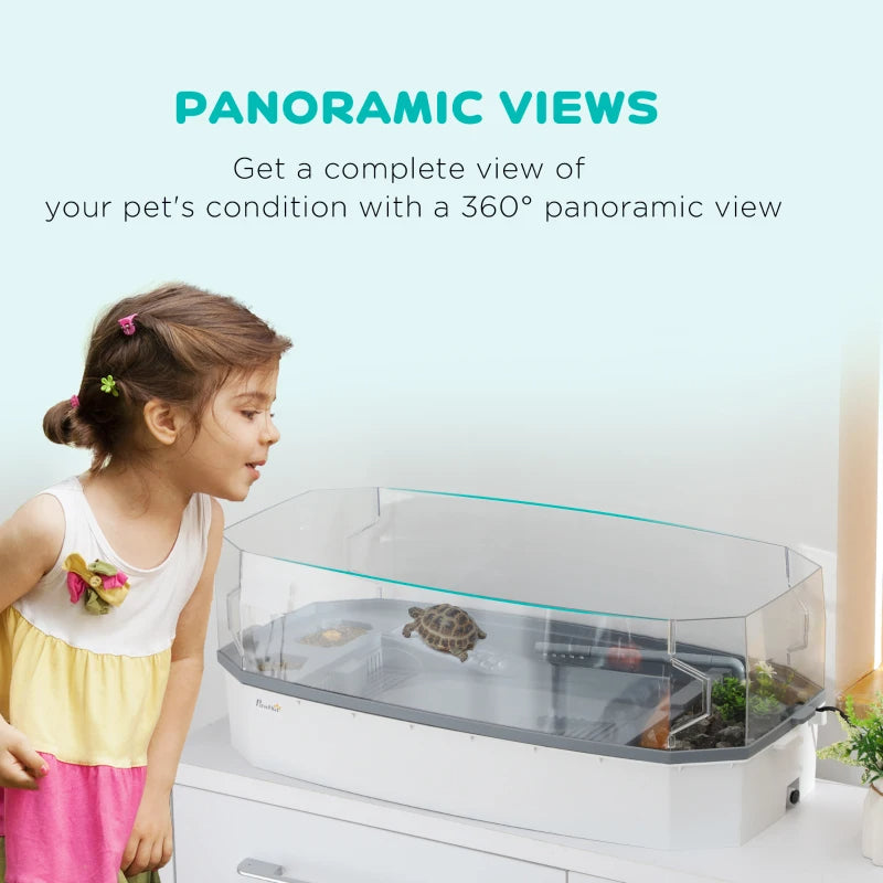 Turtle Tank - Complete Aquarium Kit with Filter & Pump - Purrfect Pet Haven
