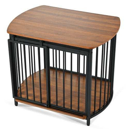 Furniture Style Dog Crate For Small And Medium Dogs - Modern Wooden End Table Kennel