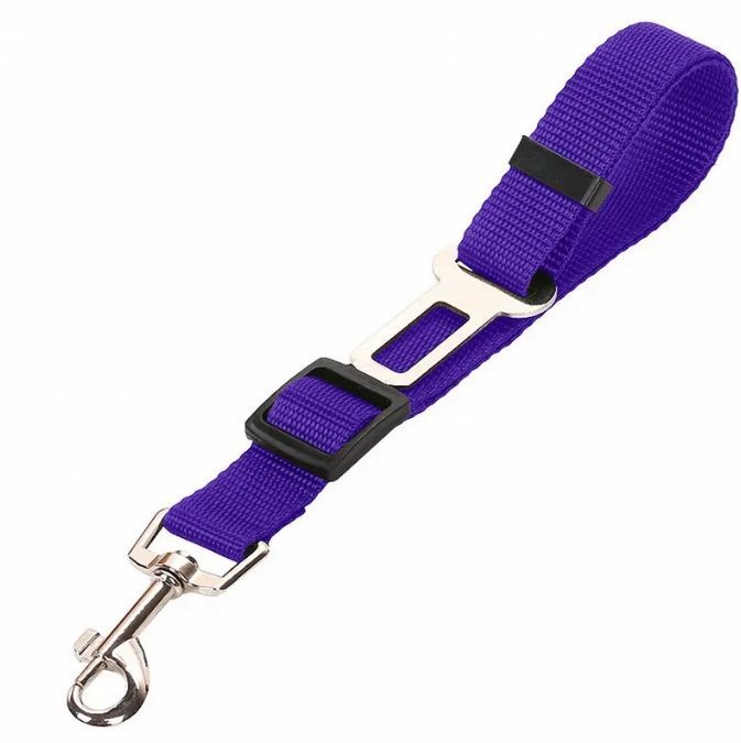 Dog Car Seat Belt - Adjustable Pet Safety Harness Leash