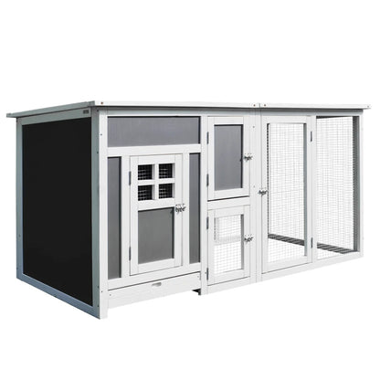 Chicken Coop with Run - Wooden Nesting Box Egg Box Fir Wood