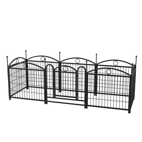 Indoor Outdoor 24 Inch Metal Dog 8 Panel Playpen