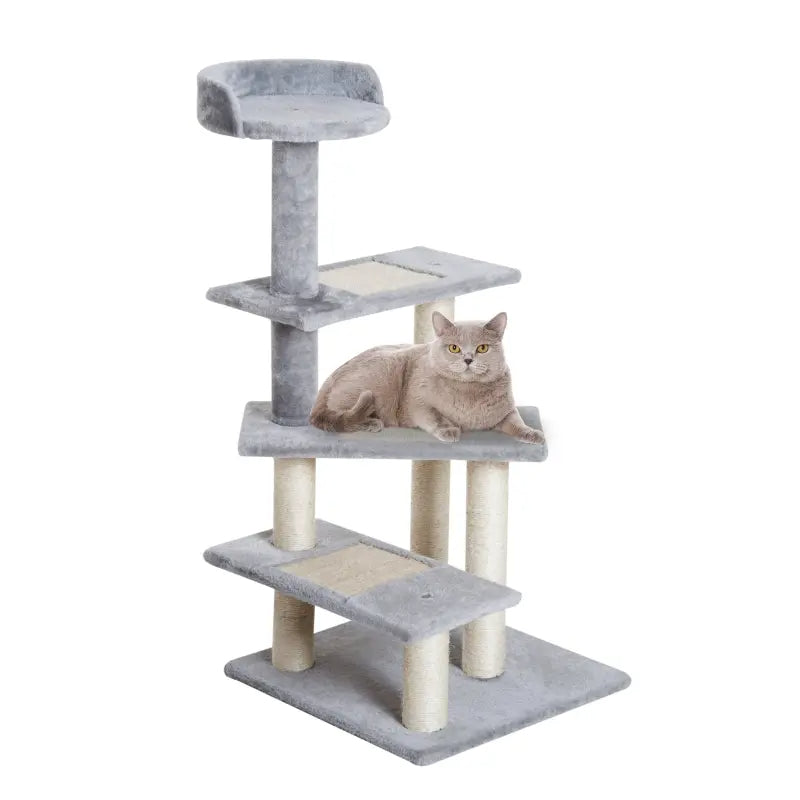 Cat Tree Spiral Staircase - 5 Level Climbing Tower with Perches