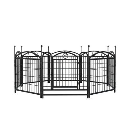 Indoor Outdoor 24 Inch Metal Dog 8 Panel Playpen