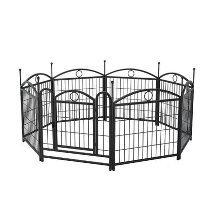 Indoor Outdoor 24 Inch Metal Dog 8 Panel Playpen