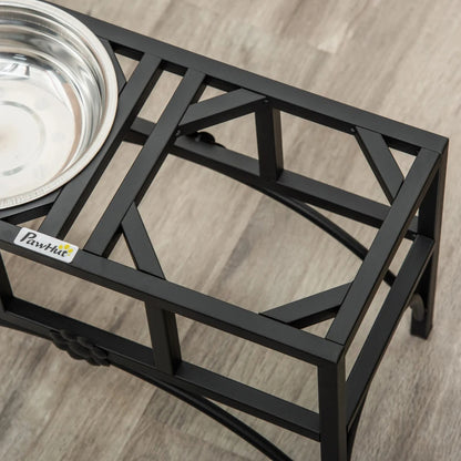 Elevated Dog Bowls - Stainless Steel Raised Feeding Station - Purrfect Pet Haven