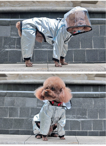 Full-Cover Dog Raincoat - Waterproof Four-Leg Design