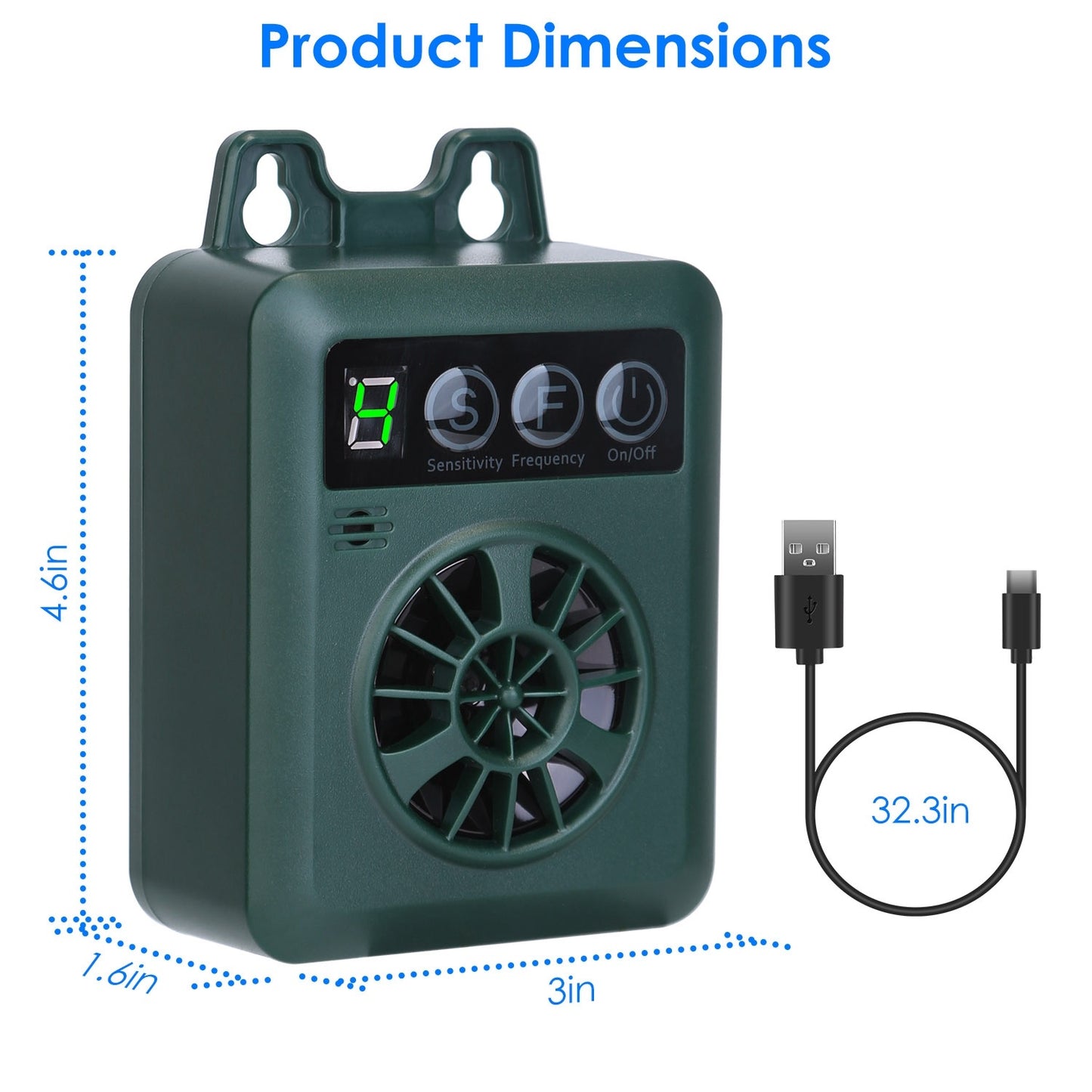 Anti-Barking Device - Ultrasonic Bark Control 49ft Range - Purrfect Pet Haven