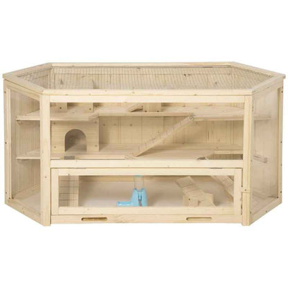 Large Wooden Hamster Cage -  3 Tier Playhouse with Tray